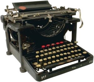 antique typewriter